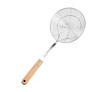 Stainless Steel Skimmer Spoon with Wood Handle Wire Spiders Strainer for Straining and Frying Kitchen Cooking Utensils Safe Cooking Strainer