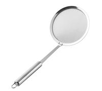 Stainless Steel Skimming Spoon, Skimmer Colander, Deep Fat Fryer Skimmer Spoon with Long Handle, Filter Soup Strainer Kitchen Tool, for Frying, Cooking, Oil Filter, Hot Pot, Pasta, Noodle