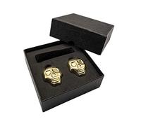 Stainless Steel Skull Shaped Whiskey Stones Set Reusable Chilling Rocks Ice Stones Gift for Whiskey Lovers