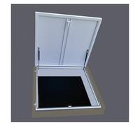 Stainless Steel Skylight Cover, Outdoor Roof Access Door, Basement and Service Well Cover, Fits 80x80-91x91 cm, and Weatherproof, Ideal for Home Improvements