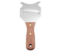 Stainless Steel Slicer for Truffle or Cheese Sharp Cutter for Garlic Mushrooms Vegetables or Fruit with Adjustable Sharp Blade and Non-Slip Wooden Handle for Home Kitchen