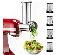 Stainless Steel Slicer Shredder Attachments for Stand Mixers, Vegetable Shredder, Cheese Grater, Salad Maker, Food Slicers Chopper Grinding Powder Accessories