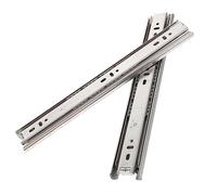 Stainless Steel Slide Rail Full Extension Drawer Rails Heavy Duty Side Mount Ball Bearing Drawer Guides Replacement Parts