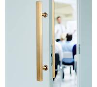 Stainless Steel Sliding Barn Door Handle Extra Long Gold Door Pull for Internal Glass Office & Pantry Double Sided Grab Bar for Shower & French Decor