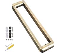 Stainless Steel Sliding Barn Door Handle - Heavy Duty Double Sided for Shower Glass Doors - Modern Design for Home & Office