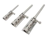 Stainless Steel Sliding Door Bolt Latch Lock, 6/8/10 Inch Chrome-Finished Security Catch for Bathroom Toilet Shed Doors, Easy 5-Minute DIY Installation