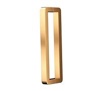 Stainless Steel Sliding Door Handle - Heavy Duty H Shape Design for Glass and Wood Entry Doors, Modern Square Pipe Finish