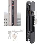 Stainless Steel Sliding Door Lock Catch - Double Sided Security Hook Lock for Mobile Doors, Windows, Home Hotel Use