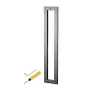Stainless Steel Sliding Door Pull Handle 24"/31"/47" - Square Entry Handle for Glass Barn Shower & Interior/Exterior Doors - Includes Fittings Durable & Stylish