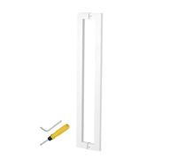 Stainless Steel Sliding Door Pull Handle 24"/31"/47" Square Entry Handle for Shower/Barn/Interior/Exterior Doors Complete with Fittings