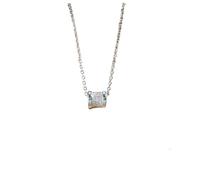 Stainless Steel Sliding Floating Bead Necklace with Cubic Zirconia Pendant, Galaxy Ball Design, 16 Inches 2 Inches, Starry Sky Pendant. Perfect for Mothers, Wives, and Girlfriends-Ideal for Parties,