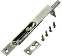 Stainless Steel Sliding Latch Lock, Sliding French Door Flush Bolt Multicolor Multiple Sizes(Green Bronze,6 inches)