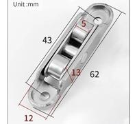 Stainless Steel Sliding Pulley Roller for Aluminum Casement Doors, 4-Pack with Ball Bearings & Self-Adjusting Mechanism, 15-16mm (B)