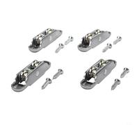 Stainless Steel Sliding Pulley Roller for Aluminum Casement Doors, 4-Pack with Ball Bearings & Self-Adjusting Mechanism, 15-16mm (A)