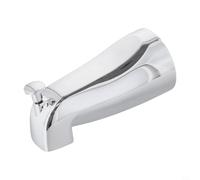 Stainless Steel Slip On Tub Spout with Diverter | Front Mount Bathtub Faucet for 1/2 Inch Water Pipe | Rust Resistant Chrome Finish Bathroom Shower Head Extension | 5.3 Inch Length