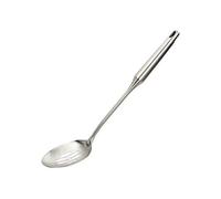 Stainless Steel Slotted Cooking Spoon, Large Metal Chef Strainer Utensil For Cooking, Serving, And Mixing, The #1 Dishwasher Safe Kitchen Tool, 15" Long Spoon With Holes