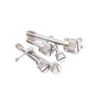 Stainless Steel Slotted Hand Screw, M2 M2.5 M3 M4 M5 M6 M8, GB839 Anti-loosening Captive Knurled Thumb Bolt 20pcs