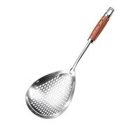 Stainless Steel Slotted Spoon, Heavy Duty Multi-Purpose Oil Straining Tool, Roasting Slotted Spoon, for Professionals, Hobby Cooks, Enthusiasts, Frying, Chicken Fries, Dumplings