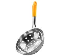 Stainless Steel Slotted Spoon Skimmer with Plastic Handle for Vegetables