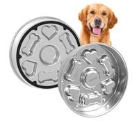 Stainless Steel Slow Feeder Dog Bowl for Large Dogs, Durable & Non-Slip Feeding Bowls for Chewers - Metal Pet Food & Water Feeders, Comedero Lento de Acero Inoxidable para Perro Grande