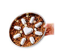 Stainless Steel Slow-feeding Dog Bowls, Specially Designed For Dogs, Eat Too Quickly, Prevent Wolfing Down Food, Reduce Bloating, Healthy Feeding Tool, 304 Metal Slow Feeder