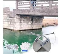 Stainless Steel Sludge Sampling Bucket with Outlet, Deep Bottom Sampler Tool for River and Pond Use, Portable Water Sampling Equipment