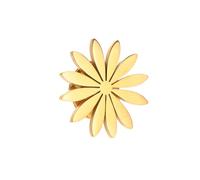 Stainless Steel Small Daisy Hexapetalous Flower Plants and Flowers Brooches and Badge, One Size, Stainless Steel, gem na