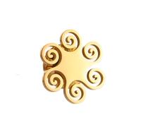Stainless Steel Small Daisy Hexapetalous Flower Plants and Flowers Brooches and Badge, One Size, Stainless Steel, gem na