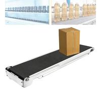 Stainless Steel Small Electric Conveyor Belt, 3.5-5KG Load Capacity, 85mm Track Width, Ideal for Food Processing & Transport, Desktop Design for Efficient Handling