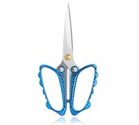 Stainless Steel Small Sharp Pointed Butterfly Handle Sewing Scissors for Embroidery DIY Tools Craft Cutting Tailor Dressmaker Threading Professional Yarn Shears Crafting Art Work Scissor 4.8 inch