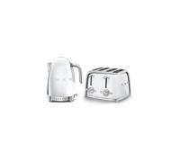 (Stainless Steel) Smeg Bundle Set TSF03 4-Slice Toaster & KLF04 1.7L Variable Temperature Controlled Kettle