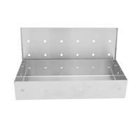 Stainless Steel Smoker Box, For Charcoal Gas Grill, Rectangular Wood Chip Box, Large Capacity for BBQ Smoking Accessory Outdoor Camping Picnic
