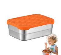 Stainless Steel Snack Containers - Stainless Steel Leakproof Kitchen Utensils,Lunch Box Containers,for Camping Picnic Sports Beach Outdoor Hiking Travel Work Vacation Commuting Offices Long Drive