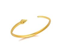 Stainless Steel Snake Bangle For Women Gold Color Charm Animal Bracelet Openning Bangle Party Aesthetic Jewelry Accessories