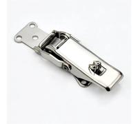 Stainless Steel Snap Hasp Locking Buckle - Durable Spring Loaded Toggle Fastener for Cabinets, Luggage, and More,1pcs