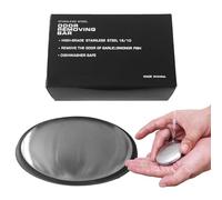 Stainless Steel Soap Bar Odour Eliminator - Oval Shape Metal Hand Air Freshener, Solid Cleaner Odour Absorbing Odors, Hygiene Accessory Reusable Long Lasting