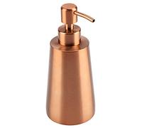 Stainless Steel Soap Dispenser 350ml, Rose Gold Countertop Pump for Kitchen Bathroom, Refillable Liquid Lotion, 17.5x7.4x5.5cm