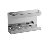 Stainless Steel Soap Dispenser Wall Mount Holder for Liquid Dish Soap - Secure Storage Rack for Shower Shampoo Bottles in Home Pub Cafe Silver 24x8.5x17cm(Bracket)
