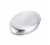 Stainless Steel Soap, Metal Odor Remover Bar Eliminates Onion Garlic Fish Smells from Hands for Chefs Fishermen Kitchen Use 6.3x4.5x2cm