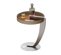 Stainless Steel Sofa End Table - Movable Bedside Table for Living Room & Balcony - Small Apartment Coffee Table - Modern Side Table for Home