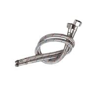 Stainless Steel Soft Water Pipe 1 Pair G1/2 G3/8 G9/16 Hot and Cold Mixed Faucet Water Supply Pipe Hose 100CM Kitchen(Length 80cm,G1-2)