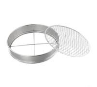 Stainless Steel Soil Sieve Set for Garden Compost Sifting, Interchangeable Mesh Screens 3-12mm, Duty Removal Tool for Bonsai Potting, Orchard and Vegetable Growing, 30cm
