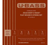 Stainless Steel Solid Body U•BASS® Flat Wound 5-String Set
