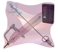 Stainless Steel Sounding Rod with Controller, Male Special Stimulation Stretcher Fitness Set -D17UK (B:12mm)