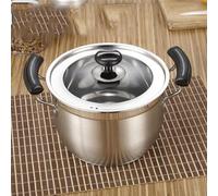 Stainless Steel Soup Pot - Durable Double Bottom Design for Steaming - Thickened for Enhanced Performance