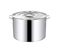 Stainless Steel Soup Pot, Induction-Safe Stainless Steel Vegetable Pot with Lid, Fast Heat Conduction, Suitable for All Stove(22 litres)