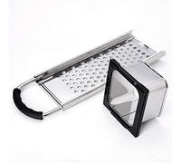 Stainless Steel Spaetzle Maker Homemade Noodle Dumpling Making Tool with Safety Pusher and Comfortable Rubber Handle