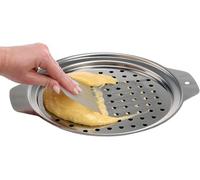Stainless Steel Spaetzle Maker Lid with Scraper Traditional German Egg Noodle Maker Pan Pot Spaghetti Strainer