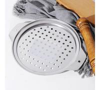 Stainless Steel Spaetzle Maker Lid with Scraper, Traditional German Egg Noodle Maker Tools Pan Pot Pasta Veggies Strainer, Easy to Clean, Dishwasher-Safe