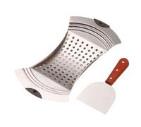 Stainless Steel Spaetzle Maker, Spaetzle Plane with Pastry Scraper Traditional German Egg Noodle Maker, Easy to Use Spaetzle Press for Traditional German Dumplings, Egg Noodles